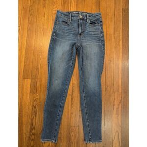 American Eagle Ne(x)t Level Stretch Super Hi-Rise Skinny Legging Jeans Blue 4
